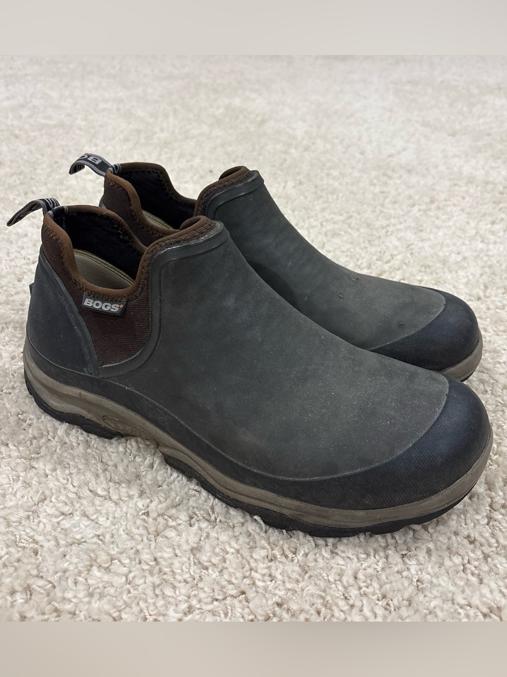 BOGS Men’s Bridgeport Waterproof Rubber Slip-On Ankle Boots Booties Size 11